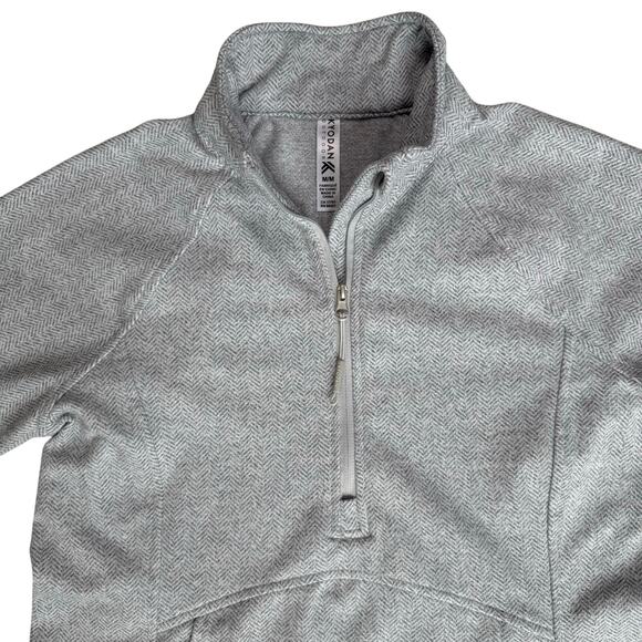 Kyodan Womens Gray Fitted Pullover Sweatshirt Jacket Medium Athleisure Hiking - Picture 2 of 13